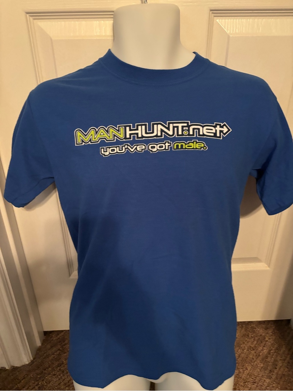 Gildan Royal Blue Graphic Tee with Yellow Accent